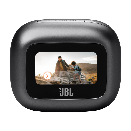 JBL Live Flex 3 - Black - True wireless noise-cancelling open-stick earbuds - Left